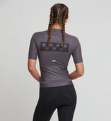 Pro Women's Pursuit Cycling Jersey - Charcoal | Elevated cycling jersey from Pedla | Made in Melbourne for women
