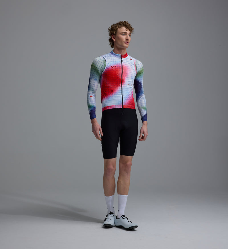 RACE_DIVISION / Men's Classic LITE Gilet - Grid Red