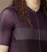 Machina Men's Classic Cycling Jersey - Aubergine: Improved fit, SPF 50 fabric, quick-drying, comfortable.