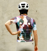 Back view of SOUNDS Women's Classic Jersey - Mottled, featuring silicone gripper at hem for a secure fit.