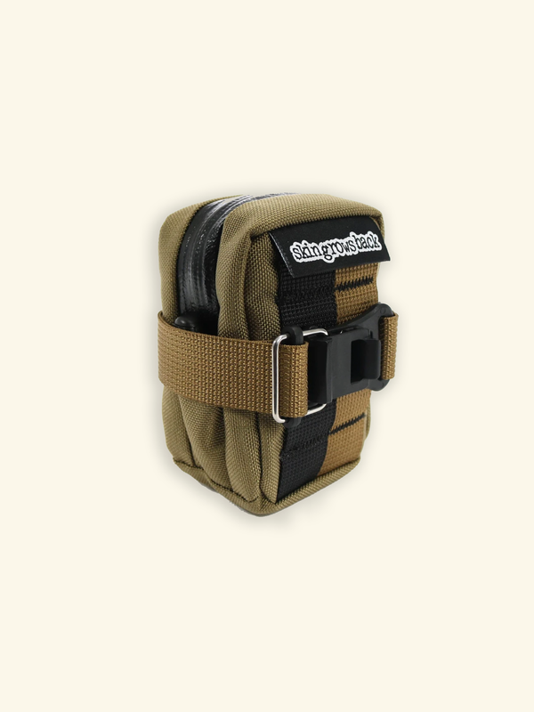 Skingrowsback / Micron Saddle Bag - Arid: Compact, water-resistant storage for cycling essentials.