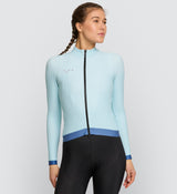 Elements Women's Thermal LS Cycling Jersey - Seafoam, Comfortable, Warm, Breathable, Durable, Stylish, High Visibility