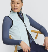 Elements Women's Thermal Cycling Gilet / Vest - Seafoam, eVent® Shield fabric, cold weather riding, winter riding