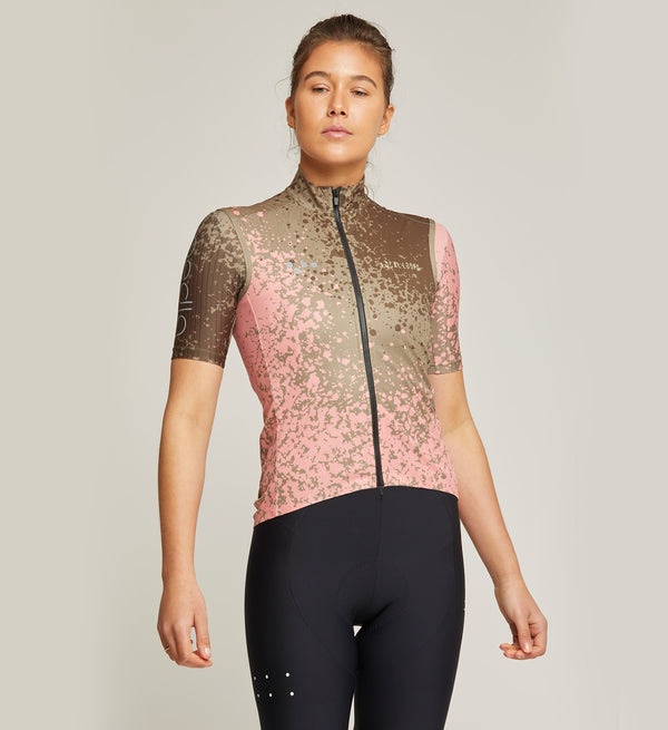 LOOPS Women's WindTECH Cycling Gilet Vest - Pink, Wind-proof, waterproof, lightweight, versatile