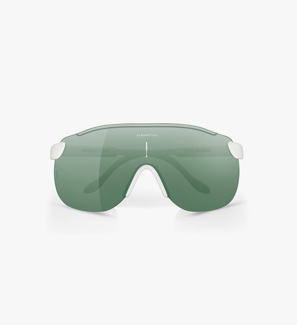 Alba Optics Stratos White with VZUM LEAF - Ultimate Visual Experience for Athletes