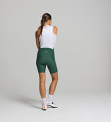 Back view of SuperFIT 2.0 Bib Shorts in Pine – advanced brace structure and sculpted rear panel for muscle stability