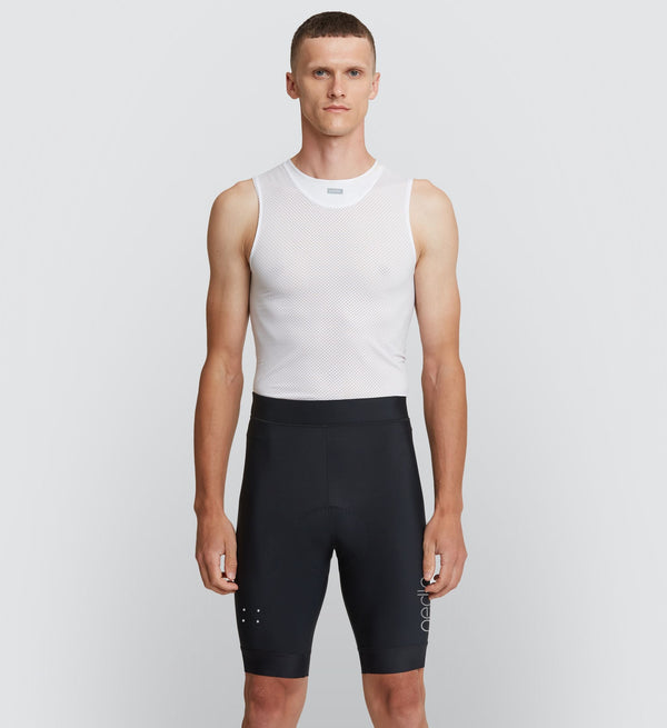 Core Men's Classic Braceless Short - Black, perfect for commuting, casual rides, or gym spin classes.