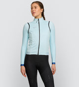 Elements Women's Thermal Cycling Gilet / Vest - Seafoam, eVent® Shield fabric, cold weather riding, winter riding