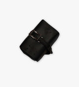 Busyman Saddle Pouch Roll - Handcrafted by Mick Peel, Kangaroo Leather - Elegant Design