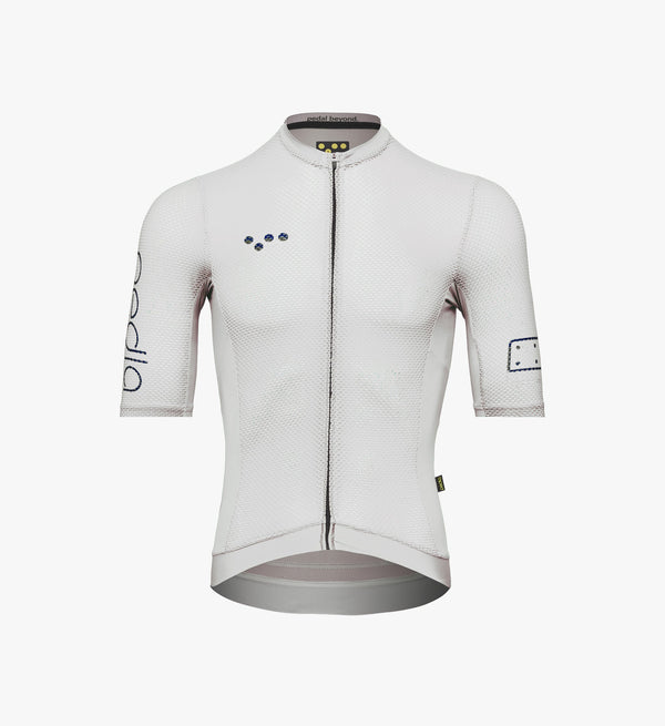 Climba Cycling Jersey - Off White | Lightweight, Breathable, Comfortable | Perfect for Hot Conditions