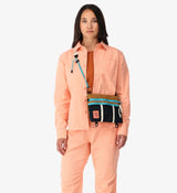 Topo Designs Mountain Accessory Shoulder Bag - Khaki, Recycled Nylon, Adjustable Strap, Zippered Pockets