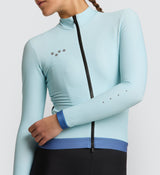 Elements Women's Thermal LS Cycling Jersey - Seafoam, Comfortable, Warm, Breathable, Durable, Stylish, High Visibility