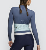 Elements Women's Mid-Weight LS Cycling Jersey - Stormy, Australian, long sleeve, layering, moisture-wicking, aerodynamic, functional, stylish