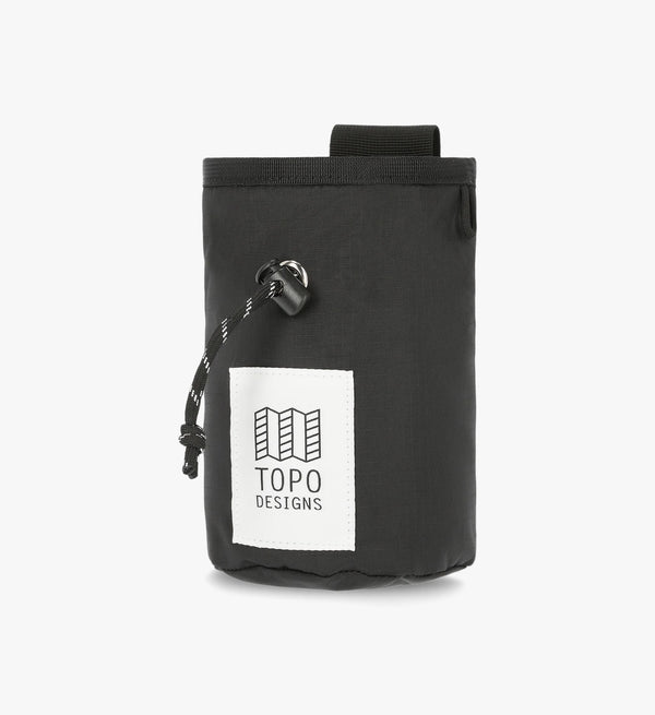 Topo Chalk Bag Mountain - Black | Climbing Gear | Recycled Nylon | Durable Zippers | Fair Wear Certified