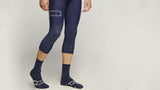Core Knee Cycling Warmers - Navy, stretch fleece back, high breathability, resistance to colder conditions