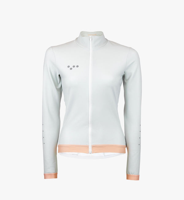 Elevate Women's Elements Thermal LS Cycling Jersey - Off White