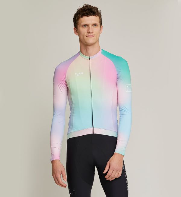 Men's Continental Cycling Jersey - Opalescent, midweight fabric, reflective detailing, stretch side panels, reinforced pockets