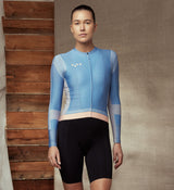 Machina Women's Classic LS Cycling Jersey - Cloud, SPF 50 fabric, quick drying, four-way stretch