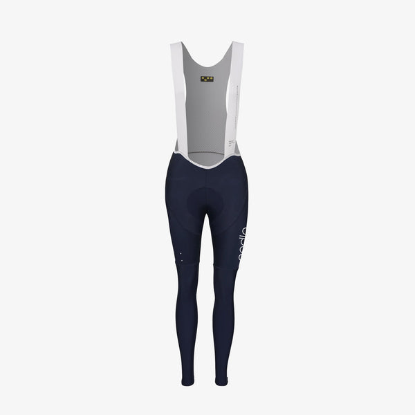 Women s SuperFLEECE 2.0 Thermal Cycling Bib Tights Navy The Pedla