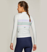 Heritage Women's LUXE LS Cycling Jersey - Pastel Pop, high-intensity, sun-protecting, all-day comfort, perfect fit.
