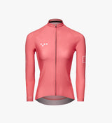BOLD Women's LunaPRISM Cycling Jersey - Coral, lightweight, aerodynamic, trans-seasonal comfort.