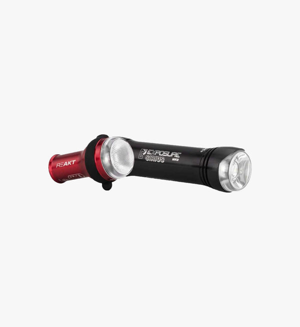 Exposure Sirius 9 w/ TraceR ReAkt - high power compact front & rear lights for road race or urban commute.