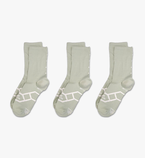 Lightweight 3 Pack Cycling Socks - Desert Sage | Pedla | Breathable, Moisture-Wicking, Temperature Control