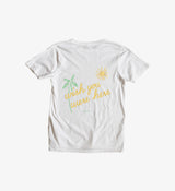 Vacation Shake Tee - White, Combed Organic Cotton, Relaxed Fit