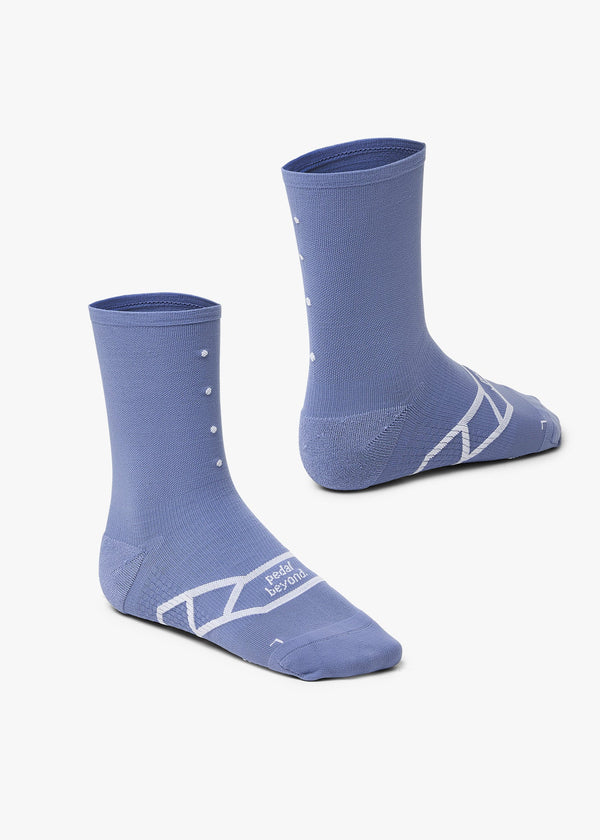 Lightweight Cycling Socks - Blue Smoke, Pedla Lite Sock, moisture management, temperature control, Pack of 3
