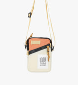 Topo Mini Shoulder Bag - Bone White Coral, Daily Carry, Front Zip Pocket, Internal Org Pocket