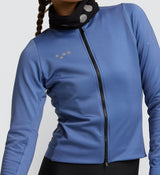 Elements Women's Thermal Cycling Jacket - Blue Smoke, eVent® Shield fabric, windproof, water-resistant, durable, high visibility.