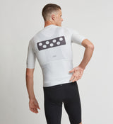Pro Men's Pursuit Cycling Jersey - Chalk | Premium Breathable Race Cycling Jersey | Rapid, Italian fabrics, race-fit