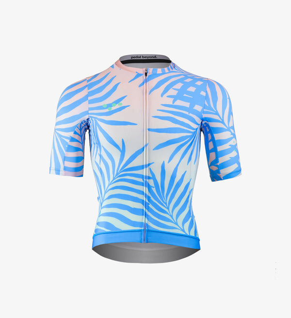 Vacation Men's Classic Cycling Jersey - Blue Steel, SPF 50 fabric, moisture-control, quick drying, silicone grippers