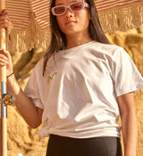 Vacation Shake Tee - White, Combed Organic Cotton, Relaxed Fit