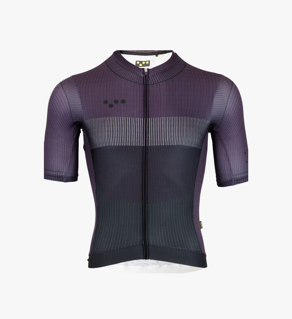 Machina Men's Classic Cycling Jersey - Aubergine: Improved fit, SPF 50 fabric, quick-drying, comfortable.