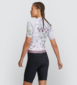 Nature Women's Classic Cycling Jersey - Blush, improved fit, breathable fabric, SPF 50, quick drying, four-way stretch