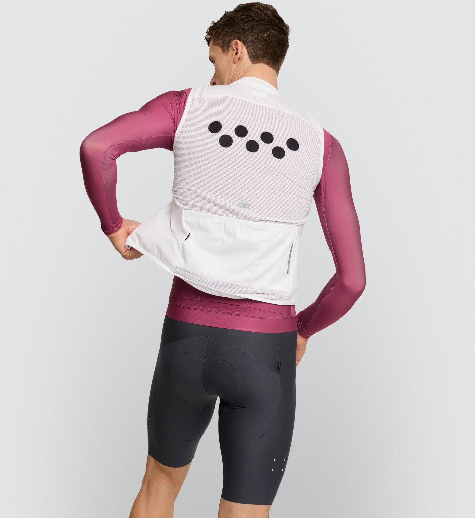 Men's Classic Cycling Gilet - White | Ultimate Weather Protection